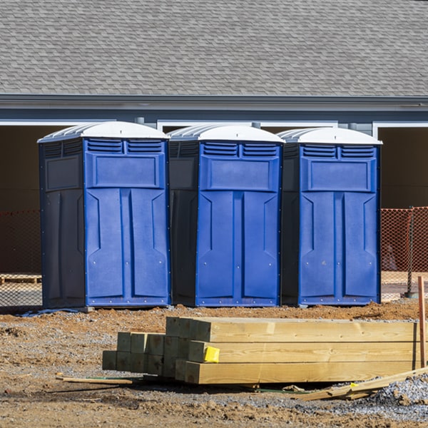 what is the maximum capacity for a single portable toilet in North Hampton OH